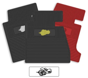 Rubber 4pc Floor Mats for 1968-1970 Dodge Super Bee - Pick Logo & Color - Bild 1 von 10