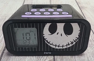 Док-станция iHome Disney Jack Skellington будильник динамик черная 6,5 дюйма - Изображение 1 из 4