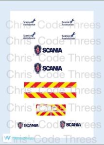 Code 3 Adhesive Vinyl Decal Suit 1/76 Oxford Diecast Transit - Scania Assistance
