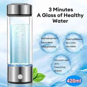 Hydrogen Rich Generator Water Cup Alkaline Ionizer Maker Bottle Anti-Oxidation - Picture 1 of 6