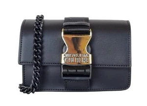 VERSACE borsa pochette a mano + tracolla da donna 73VA4BS2 nera - Picture 1 of 4