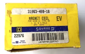 Square D 31063-409-16 Magnetspule - Größe 2, Typ SD-1,2,3 polig - 24V, 60"HZ-NOB - Bild 1 von 5
