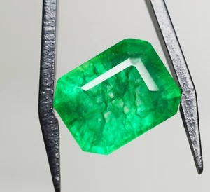 Big Size Emerald Stone GGI Certified Loose Green Emerald 23 Ct Emerald Cut - Picture 1 of 9
