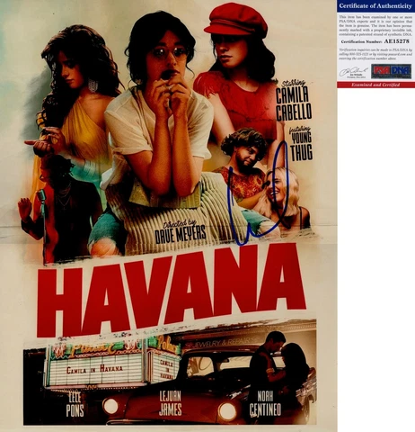 Camila Cabello Signed 11x14 Photo Havana Fifth Harmony 2 PSA/DNA COA Cover