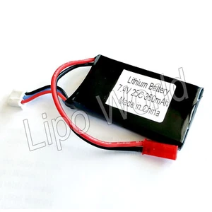 Lipo Akku 2S 7,4V 350mAh 25C Walkera EFlite Helikopter Drohne RC Modellbau  - Bild 1 von 1