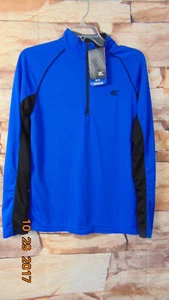Colosseum 1/4 zip long sleeve active top mens Size S blue /black - Picture 1 of 7
