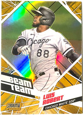 2021 STADIUM CLUB CHROME *BEAM TEAM GOLD REFRACTORS* #BTC17 LUIS ROBERT/50