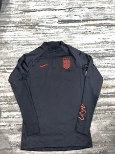 Camiseta para hombre Nike negra USWNT 2023 Strike Drill cuarto cremallera manga larga talla pequeña - Imagen 1 de 11