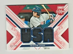 Elite Extra Edition 2019 EE. UU. MATERIALES RELIQUIA ROJO TRISTON CASAS RC Rookie 47/49 - Imagen 1 de 2