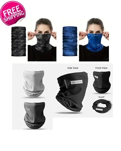 Multi use Biker Cycling Balaclava Neck Tube Scarf Snood Face Mask Warmer Bandana - Picture 1 of 19