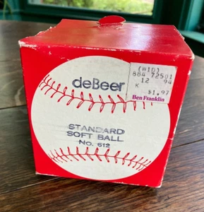 Vintage deBeer Standard Soft Ball No. 612 Softball - New In Box - Picture 1 of 3