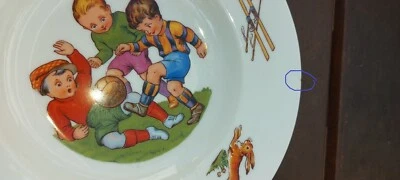 alt Sammler Hobby selten Teller Deko Thomas Kinderteller Sport Suppenteller - Bild 1 von 4