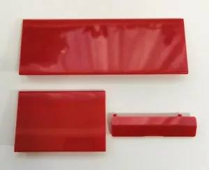 Nintendo Wii Console Door Cover Kit Flap Red Replacement Panel Covers Pack of 3 - Picture 1 of 2