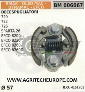 FRIZIONE COMPLETA DECESPUGLIATORE EFCO 8200 8220 8260 8260D Ø57 RIF 61030177R - Picture 1 of 1