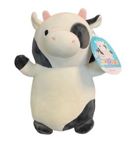 NWT Connor the Cow Squishmallow Hugmee Hug Mee 2022 12” Black White