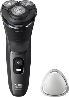 Philips Norelco - Series 3000 Rechargeable Wet/Dry Electric Shaver - Black - Image 1 of 4