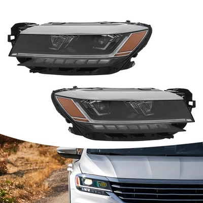 For 2020-2022 Volkswagen Passat LED Headlight Headlamps w/DRL (Non-AFS) Pair Set - Image 1 of 4