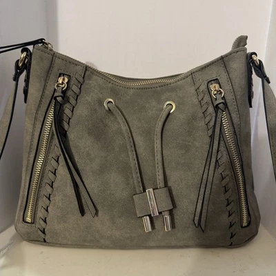 Bandolera/bolso bandolera Rosetti Jane gris con un tono verde oscuro Foto 1 de 4