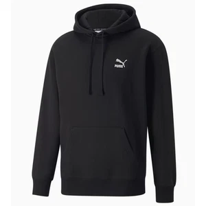 Puma Men's Classic Cotton Blend Logo Hoodie in Black Small MSRP $70 - Picture 1 of 5