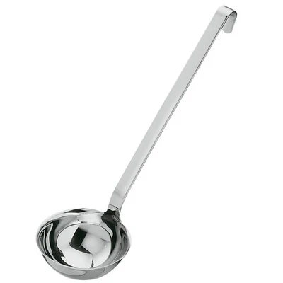 Rosle 10010 Stainless Steel Hooked Handle Ladle with Pouring Rim Serving Spoo... - Image 1 of 3
