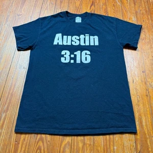 Stone Cold Steve Austin 3:16 Hemd Herren Größe M Schwarz Gildan Grafik Logo - Bild 1 von 7