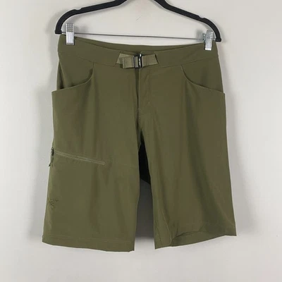 Arc'teryx Lefroy 11' Pantalones Cortos Ligeros 30 Verde Caqui Senderismo Exterior Cinturón Foto 1 de 4
