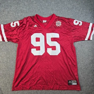 Vintage Nebraska Huskers Jersey Mens 2XL Adidas National Champions 90s Y2K - Image 1 of 4