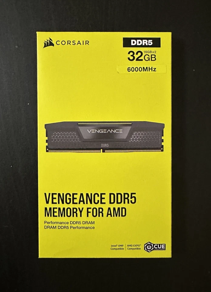 Memoria de escritorio Corsair Vengeance 32 GB (2x16 GB) DDR5 6000 MHz C36 Foto 1 de 3