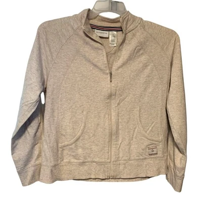 Vintage Y2K Liz Claiborne Womens Size Medium Full Zip Track Sweat Jacket Sweatsh - Image 1 of 4