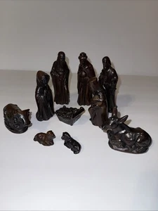 Vintage 1981 FITZ AND FLOYD 10 PIECE NATIVITY SET MADE IN JAPAN - Picture 1 of 9