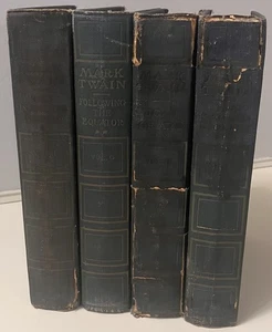 Mark Twain Author’s Natl Ed 1911 Antique Lot 4 Vols Classics Rare HC - Picture 1 of 24