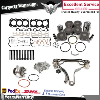 Kit de sincronización de reconstrucción de motor de revisión para 05-10 Nissan Frontier Pathfinder Xterra Foto 1 de 4