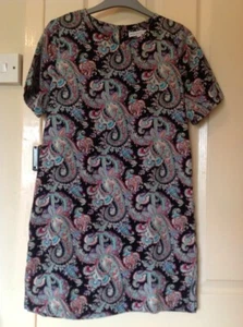 Glamorous Paisley Shift Dress 10 - Picture 1 of 4
