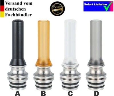 SMOK / UWELL / GEEKVAPE / ELEAF / JUSTFOG / WISMEC / JOYETECH DripTip 510er Mundstück Verdampfer e-zigarette Long DripTip MTL Edel