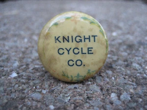 Vintage Knight Fahrrad Zelluloidknopf - Bild 1 von 3