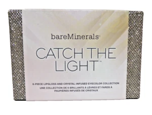 BareMinerals Catch the Light 6 pc Lip gloss Eye Shadow Kit Glitter makeup case - Picture 1 of 2