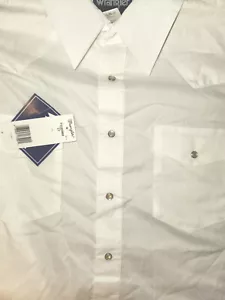 Wrangler WHITE Tall Dress Shirt - Picture 1 of 1