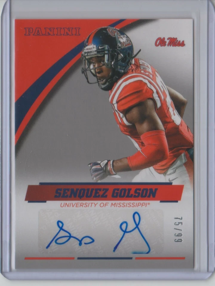 2016 Panini Collegiate Ole Miss Autograph Silver Senquez Golson 75/99 Auto  - Image 1 of 1