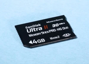SanDisk 4GB Ultra II 30MB/s Mark 2 Memory Stick PRO-HG Duo * Fully Working - Picture 1 of 1