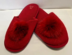 Zapatilla Victoria's Secret Corazón Rojo Talla L Excelente + Estado - Imagen 1 de 8