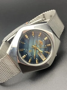 Raro orologio da polso uomo ORIENT automatico 21 jewels Japan VINTAGE revisionato 46941 - Foto 1 di 7