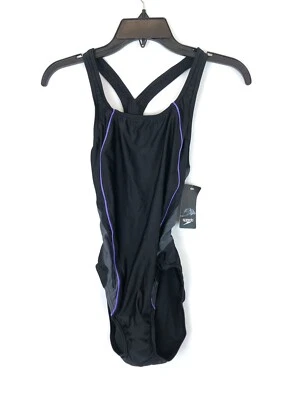 Traje de baño Speedo Pro LT negro gris de una pieza para mujer talla 8/34 Foto 1 de 3