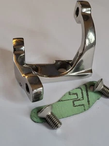 LAMBRETTA EDELSTAHL GETRIEBE/KUPPLUNGSZUGVERSTELLER MIT/DICHTUNG & BEFESTIGUNGEN - Bild 1 von 4