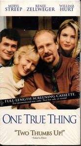 One True Thing VHS Meryl Streep Renee Zellweger William Hurt - Imagen 1 de 2