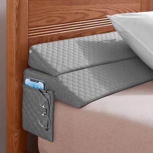 King Size Bed Wedge Pillow - Bed Gap Filler Mattress Wedge Headboard Pillow Clos - Picture 1 of 12