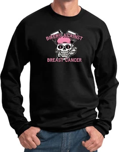 Buy Cool Shirts Breast Cancer Sweatshirt Bikers Against Breast Cancer - Picture 1 of 7