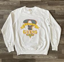 Vintage Guess Jeans Crewneck Sweatshirt Men’s Large White Yellow Made In USA