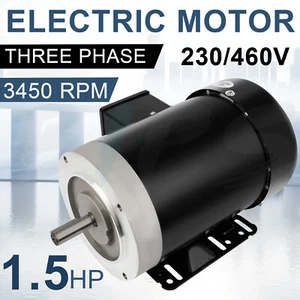 General Purpose Electric Motor 56C Frame 3450 RPM Three Phase 60HZ 230/460V TEFC - Picture 1 of 12