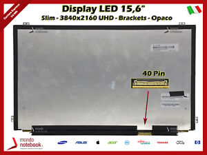 Display LED 15,6" 3840x2160 UHD 4K con BRACKETs 40 Pin LENOVO THINKPAD P51