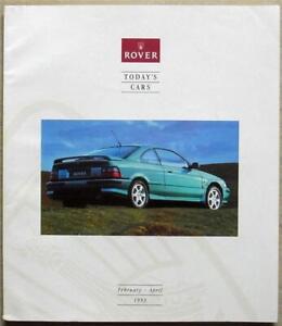 ROVER CARS Mini MONTEGO Maestro METRO + Sales Brochure Feb/Apr 1993 #4448